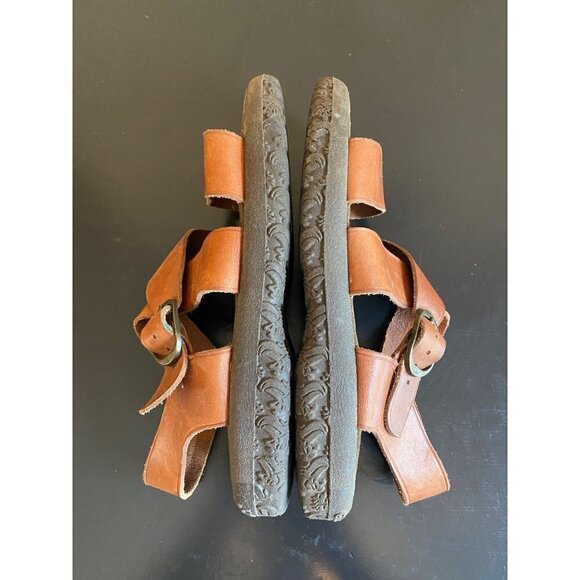 GH Bass & Co Sunjuns Brown Leather Strappy Comfort Slingback Sandals Mens 10M - Picture 3 of 13